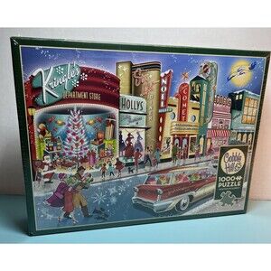 Cobble Hill jigsaw puzzle; Vintage Main Street; art by Diane Dempsey; 1000 pcs